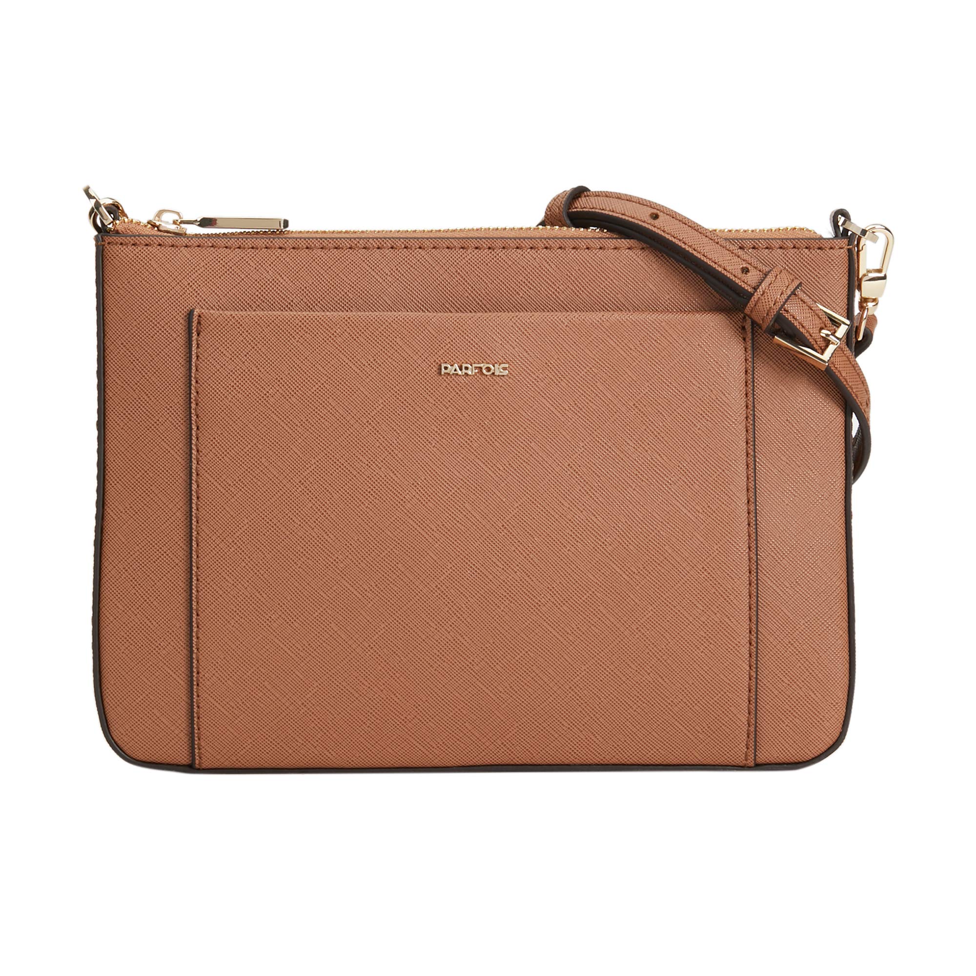 parfois-clutch-bandolera-lisa-mujer-talla-m-camel image 1