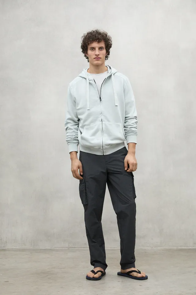 ecoalf-sudadera-rena-blanca-de-hombre-100-algod-n-reciclado-cremallera-central-y image 1