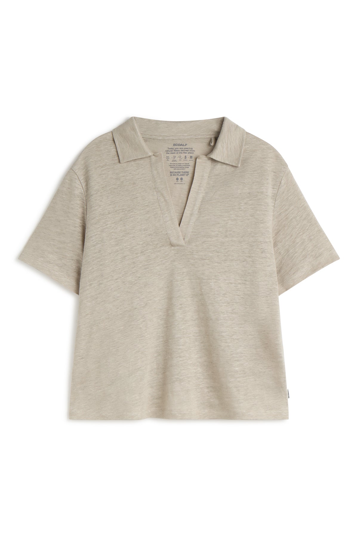 ecoalf-camiseta-troms-beige-mujer-100-lino image 5