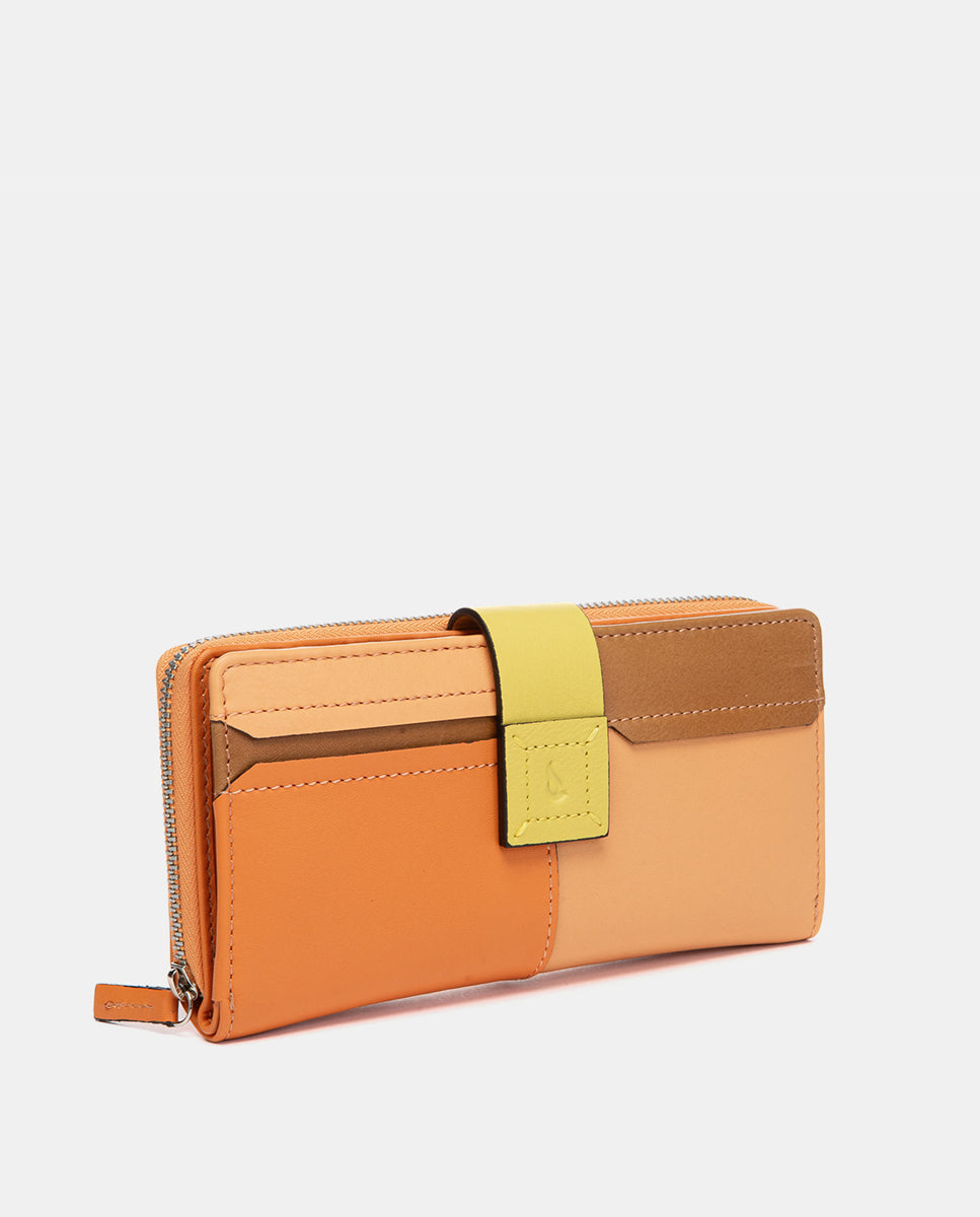 abbacino-cartera-grande-piel-naranja-patchwork image 4
