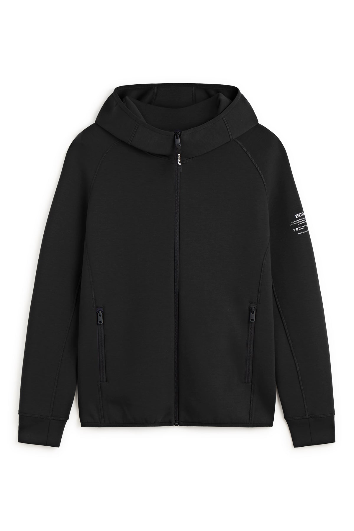 sudadera-dashen-de-ecoalf-para-hombre-negra-lenzing-ecovero-fit-regular-y-bolsil image 7