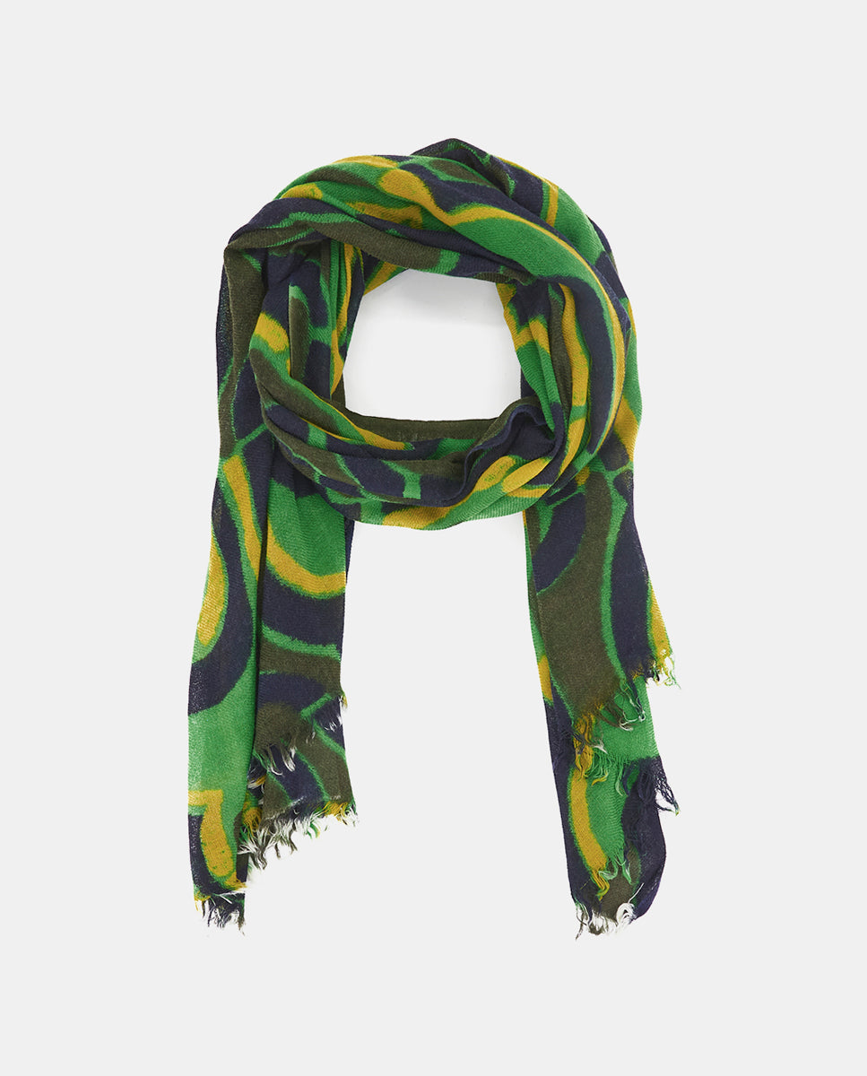 abbacino-pa-uelo-de-lana-estampado-geom-trico-verde image 2