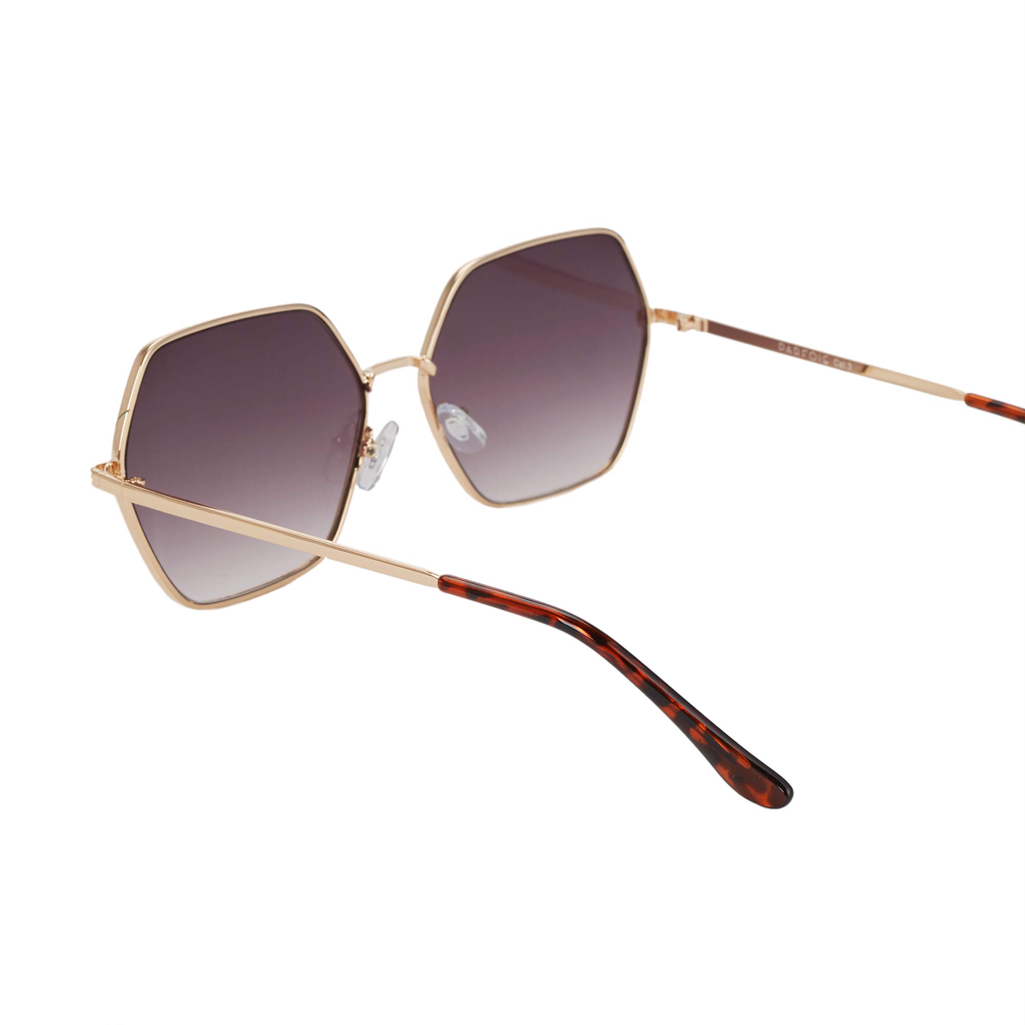 parfois-gafas-de-sol-met-licas-hexagonales-mujer-oro-claro image 4