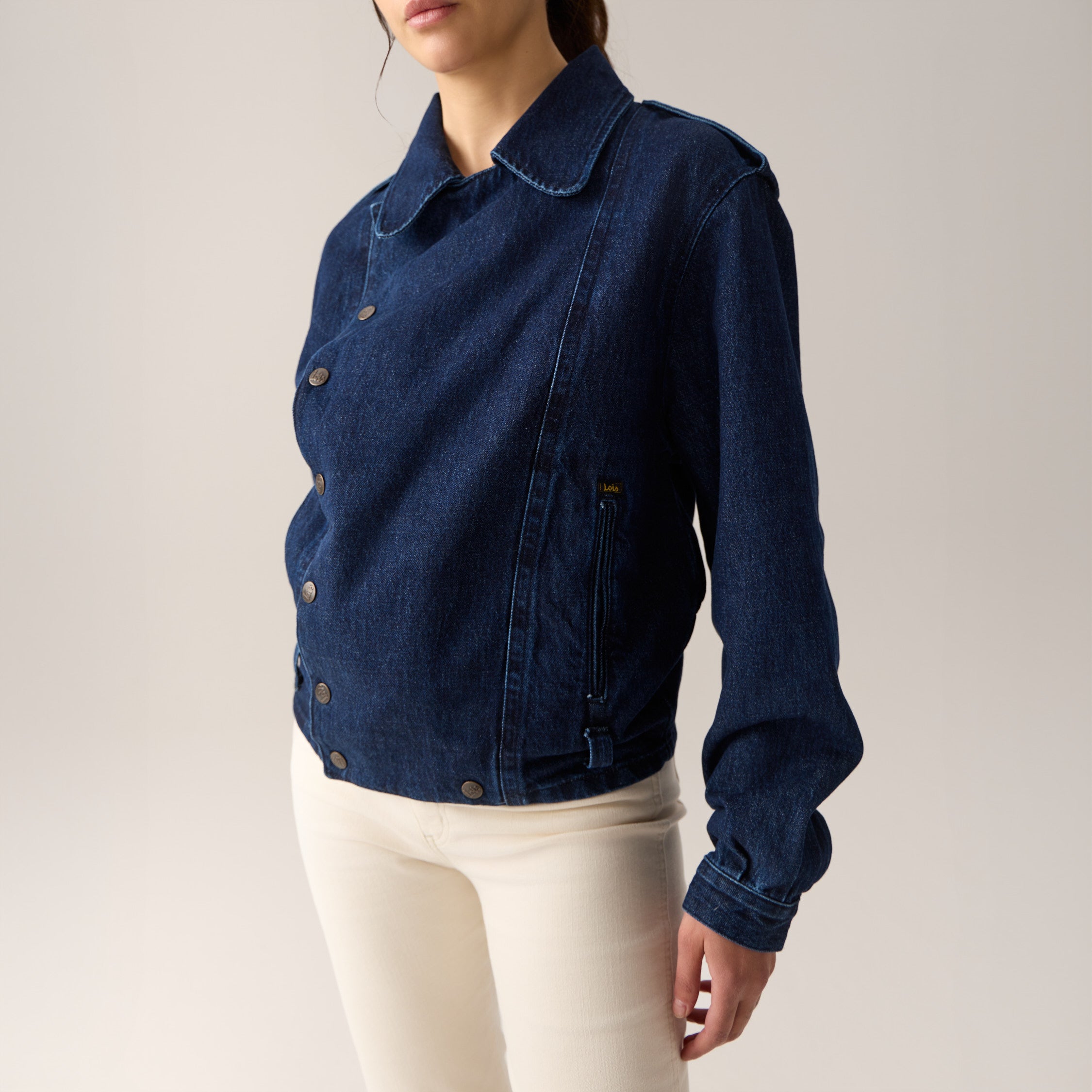 lois-beryl-chaqueta-de-mujer-100-algod-n-stone-dark image 1