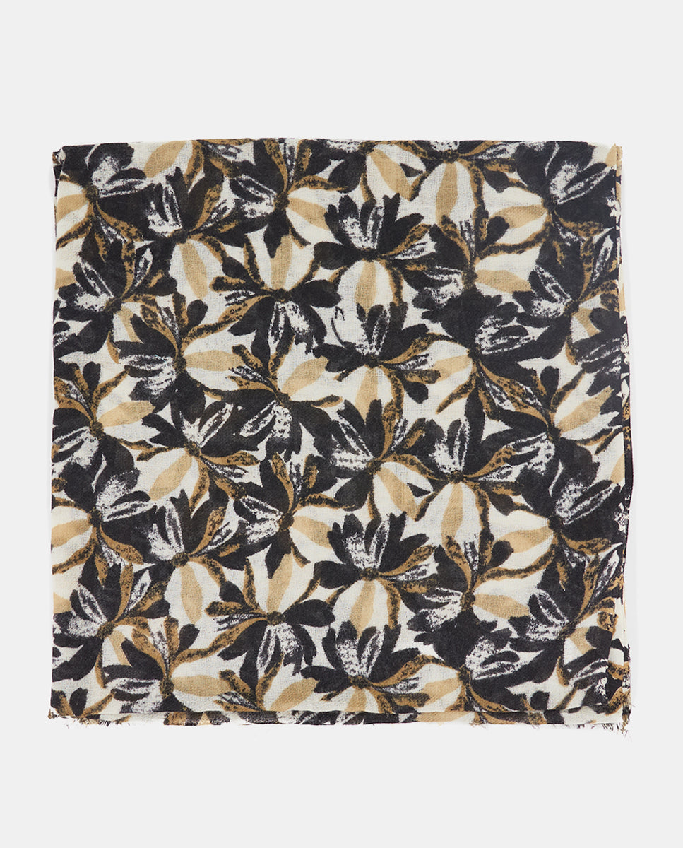 abbacino-pa-uelo-lana-estampado-floral-negro image 3