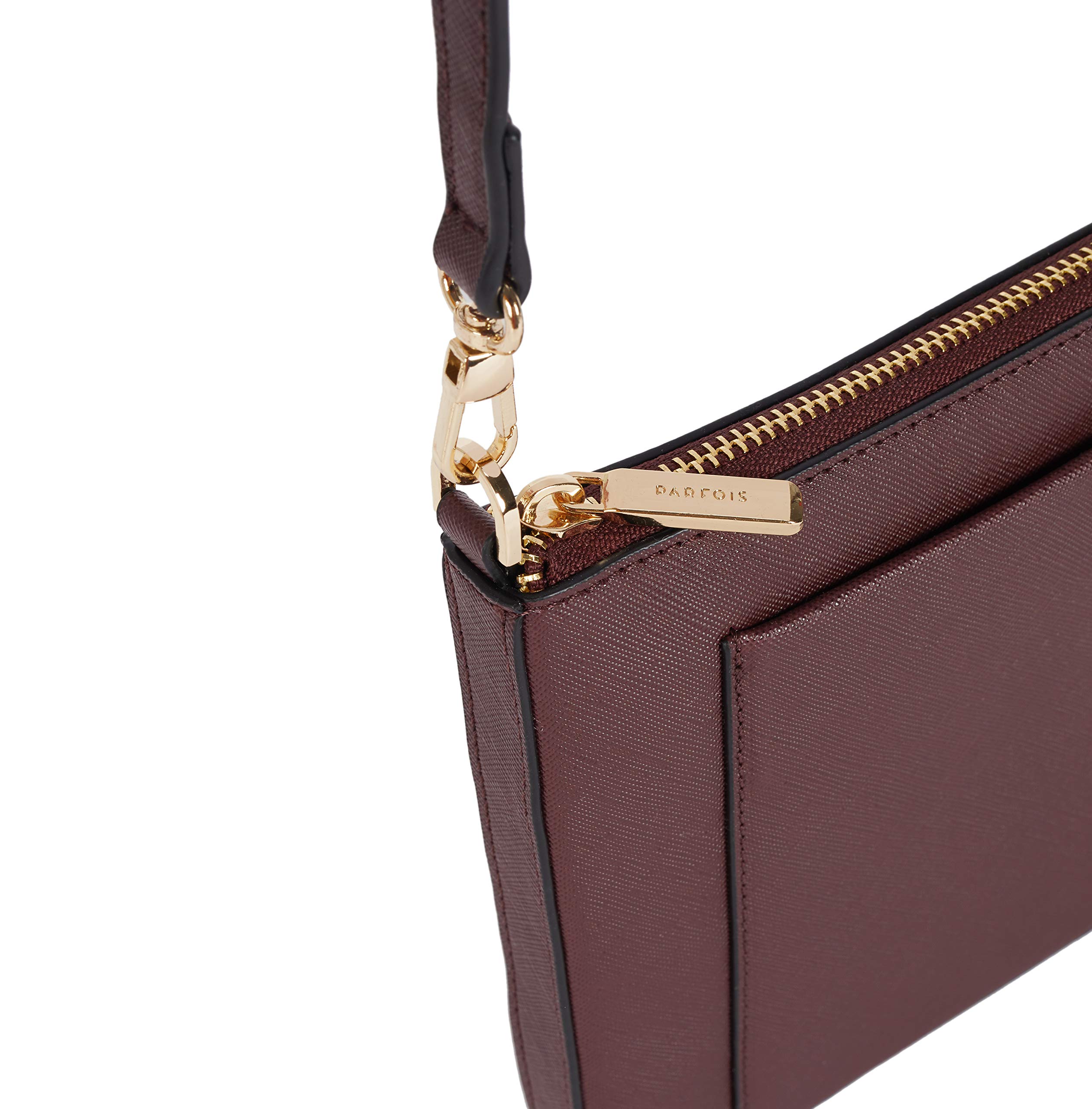 parfois-clutch-bolso-bandolera-bolsillo-exterior-mujer-talla-m-burgundy image 2