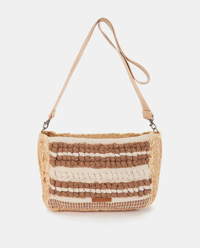 abbacino-bandolera-bordada-beige-de-algod-n-con-bordado-artesanal-a-rayas image 1