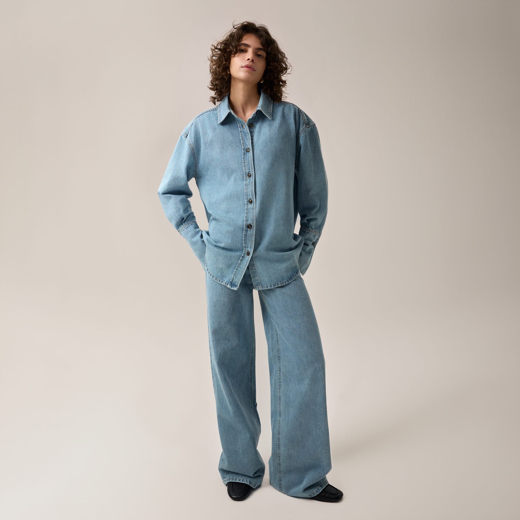 camisa-vaquera-lois-lily-de-estilo-western-en-denim-azul-cl-sico-100-algod-n-bci image 2