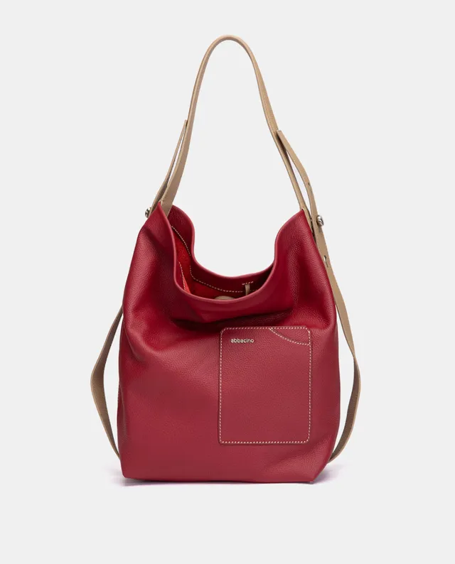 abbacino-bolso-de-hombro-en-piel-rojo image 1