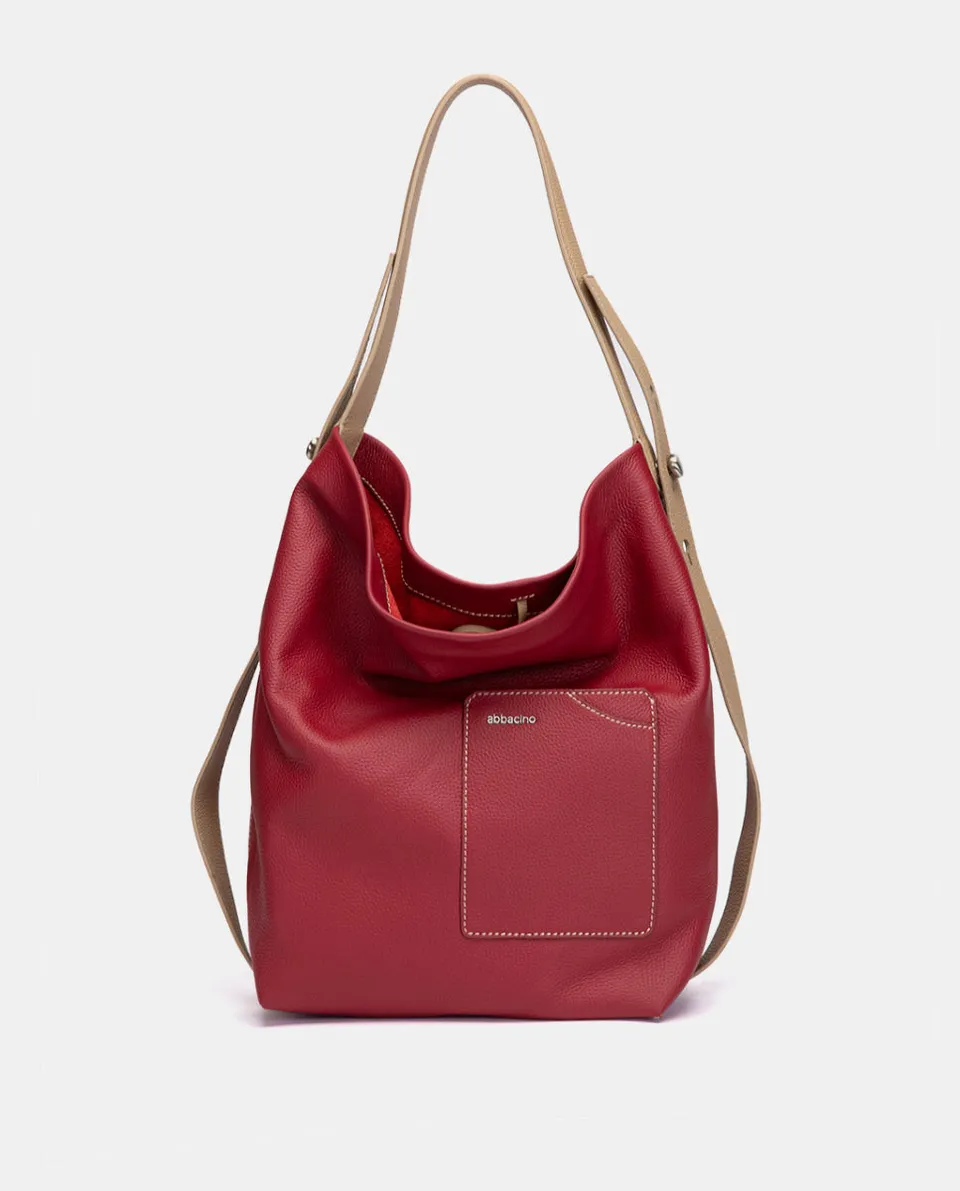 abbacino-bolso-de-hombro-en-piel-rojo image 1