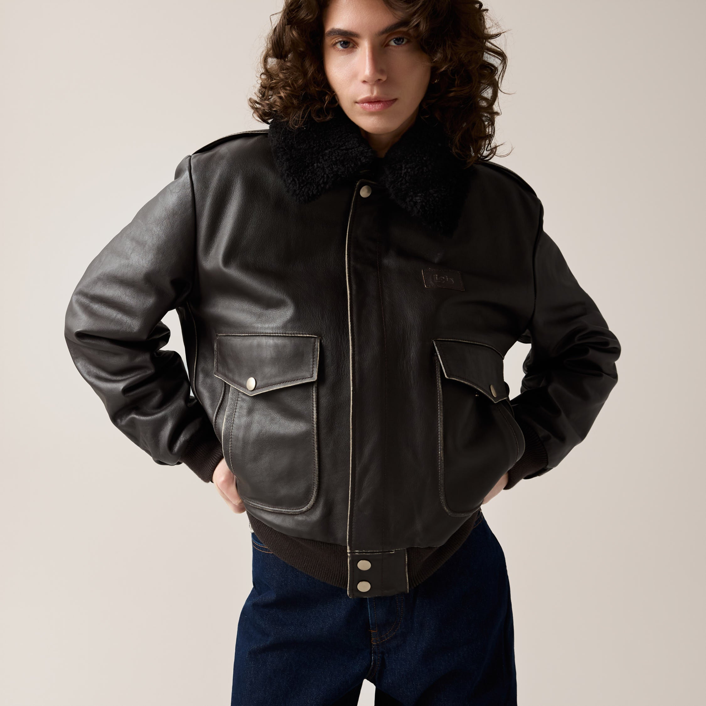 lois-ethan-flight-jacket-chaqueta-de-piel-de-vacuno-para-hombre image 1