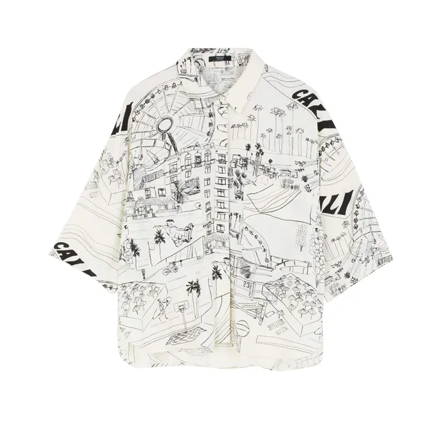 parfois-camisa-oversize-estampada-mujer-edici-n-fluida image 1