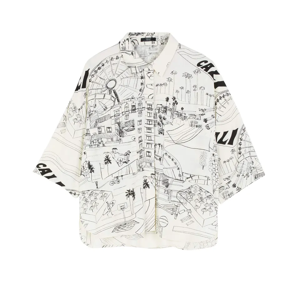 parfois-camisa-oversize-estampada-mujer-edici-n-fluida image 1