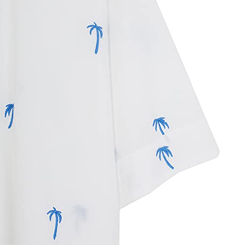 parfois-camisa-100-algod-n-bordado-palmeras-mujer-blanco image 8