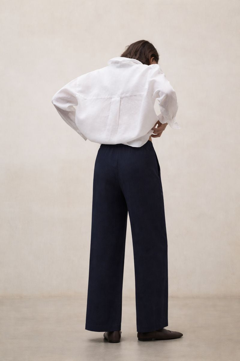 ecoalf-pantalones-moss-azul-marino-de-mujer-70-algod-n-org-nico-fit-relajado image 3