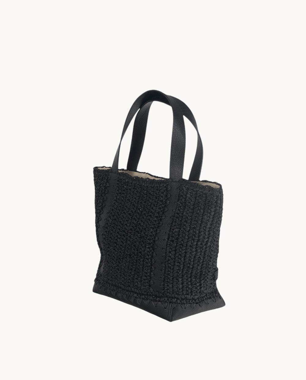 kbas-tote-de-fibra-natural-con-cremallera-color-negro image 2