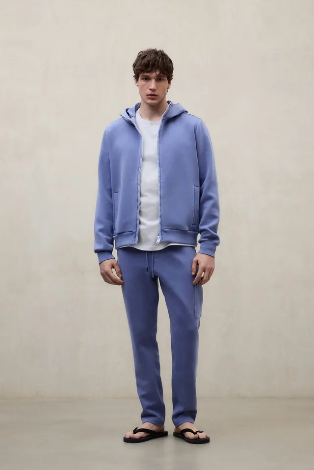 ecoalf-sudadera-de-neopreno-dylan-azul-capucha-y-cremallera-algod-n-org-nico image 1