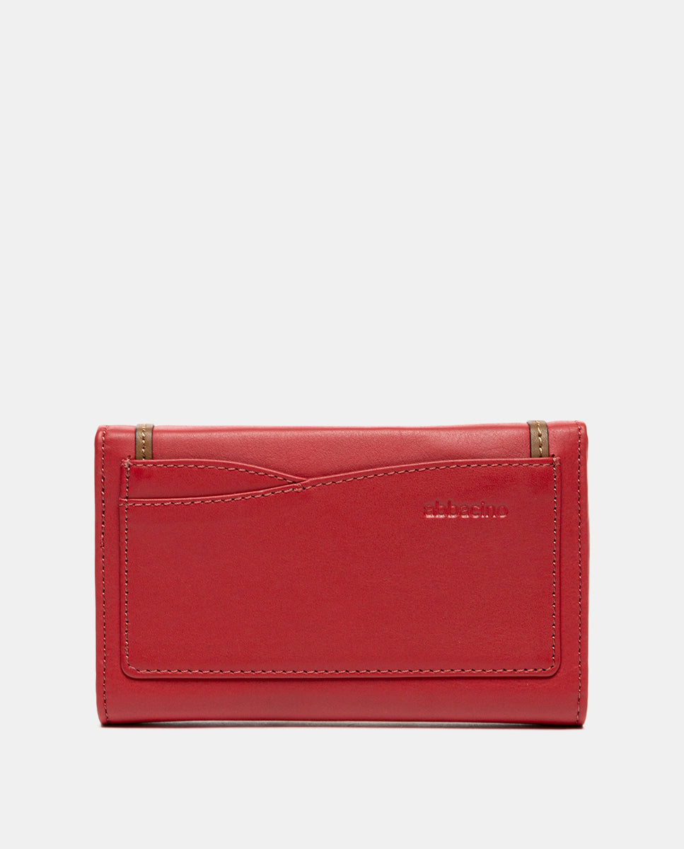 abbacino-cartera-mediana-piel-roja-mujer image 3