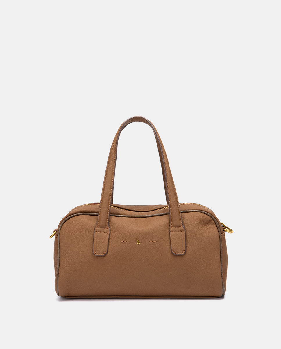 abbacino-bolso-mano-materiales-reciclados-cognac image 3