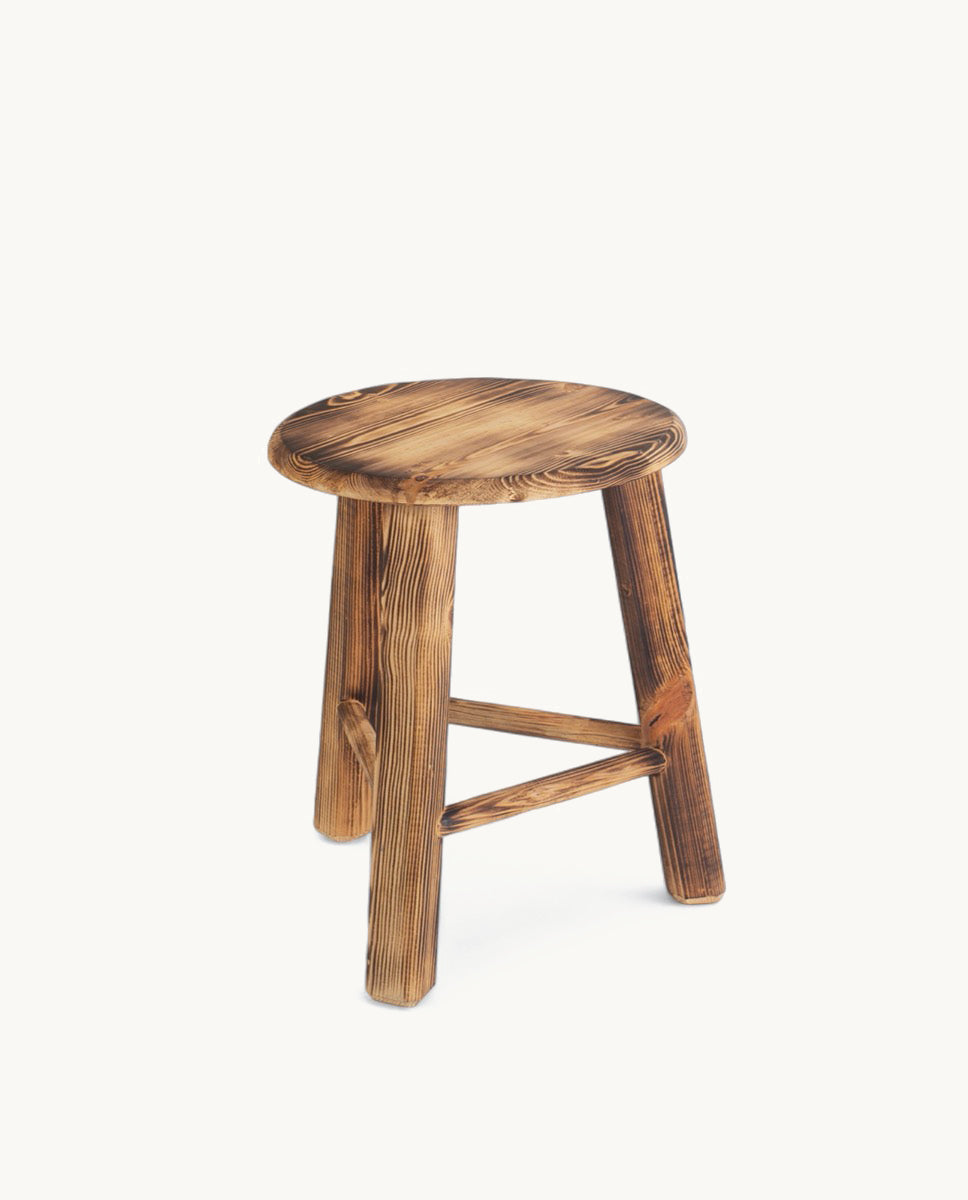 kbas-taburete-redondo-de-madera-barnizada-peque-o-31-x-31-x-40-cm image 1