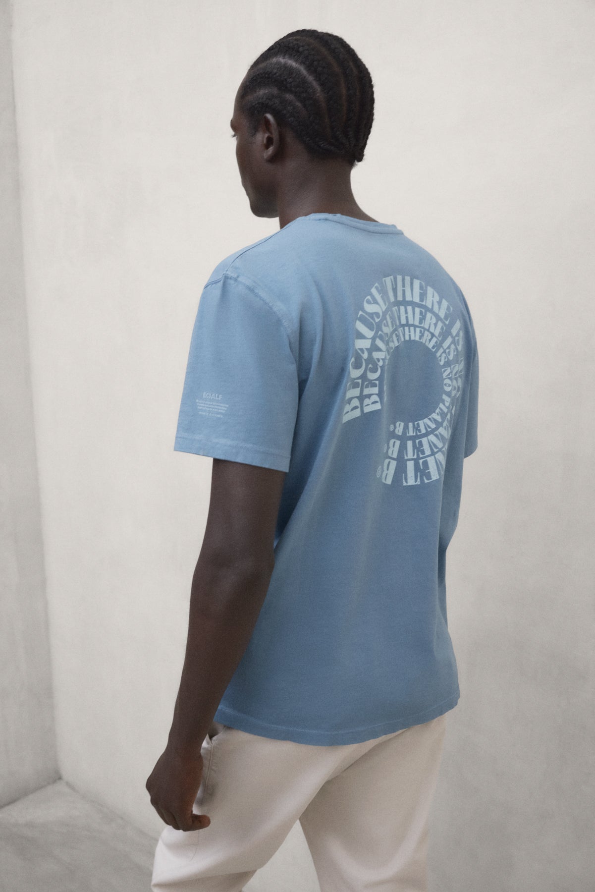 ecoalf-camiseta-cir-azul-de-hombre-corte-regular-100-algod-n-reciclado-estampado image 3