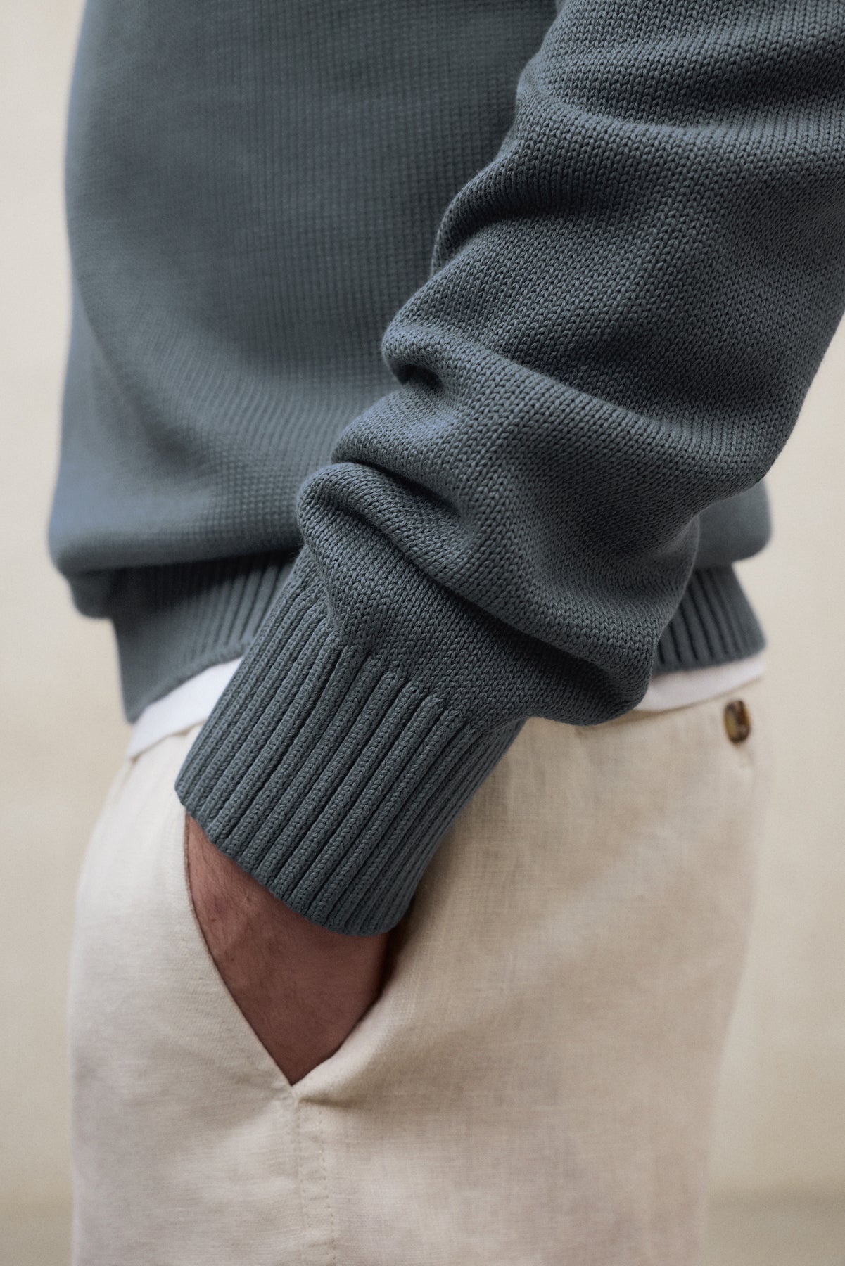 jersey-ecoalf-tail-verde-hombre-50-algod-n-reciclado-fit-regular-lavado-a-la-pie image 4
