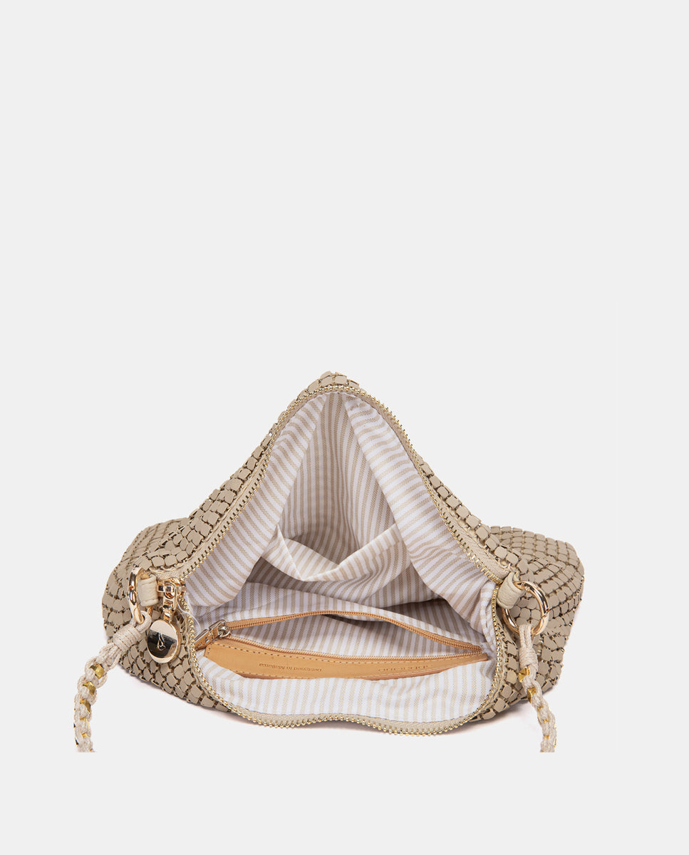 abbacino-bolso-de-fiesta-piramidal-malla-met-lica-beige image 5