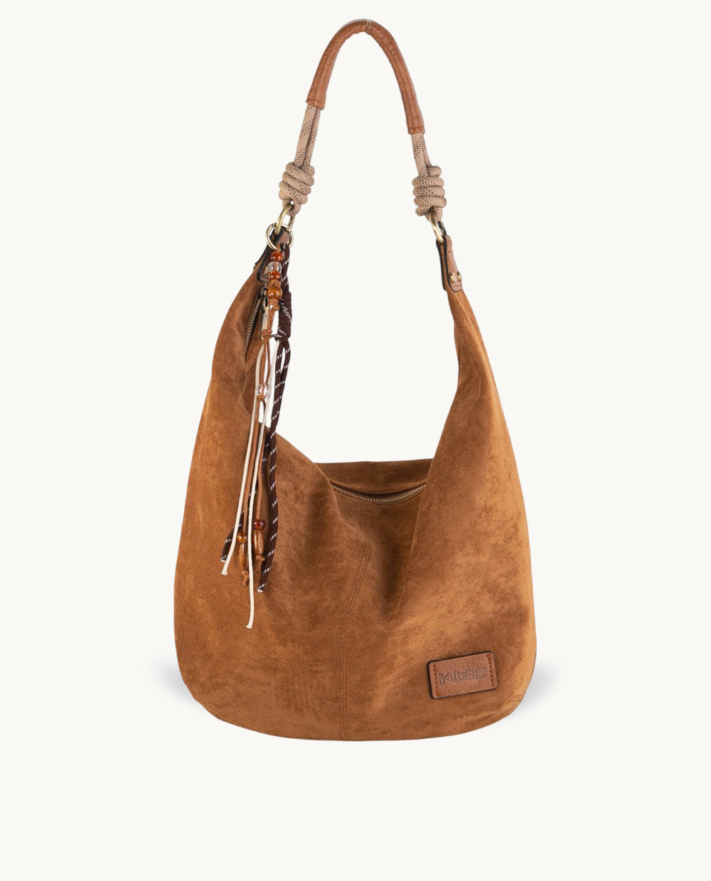 kbas-hobo-efecto-serraje-color-camel-bolso-de-hombro-amplio-y-c-modo image 1