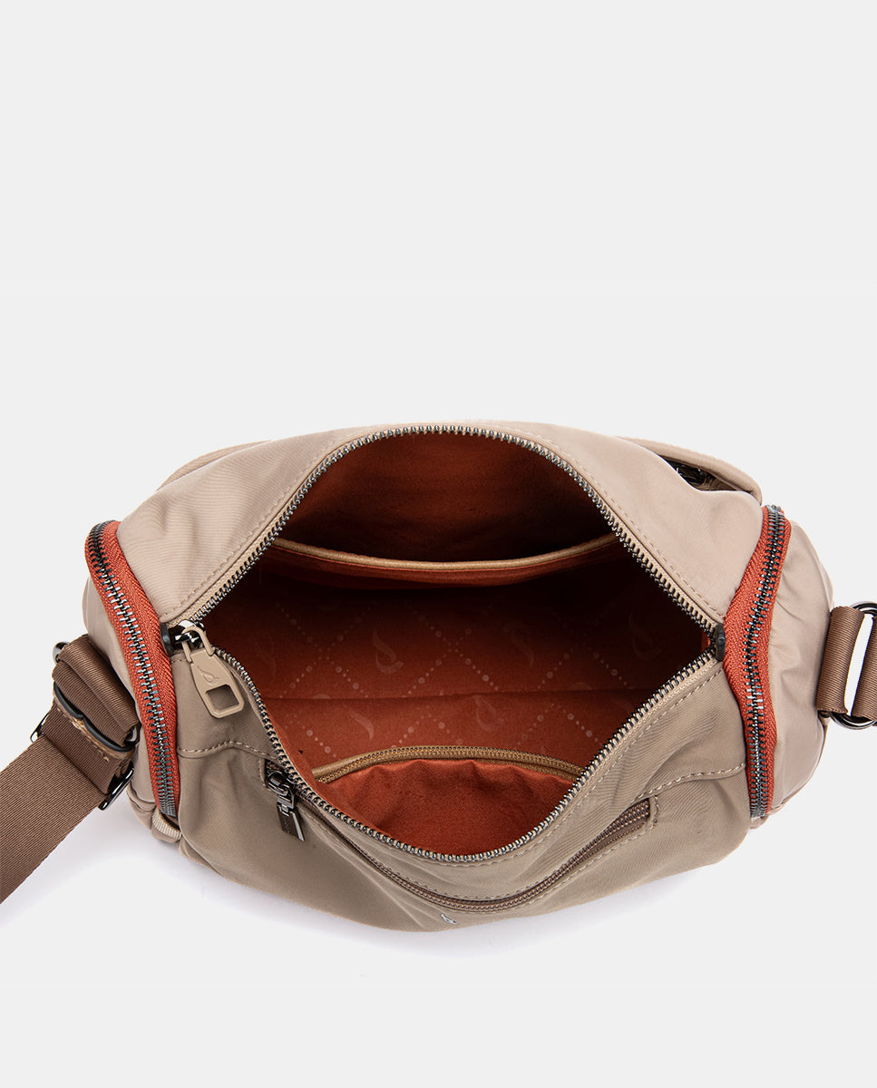 abbacino-bandolera-beige-de-materiales-reciclados-ajustable-diario image 5
