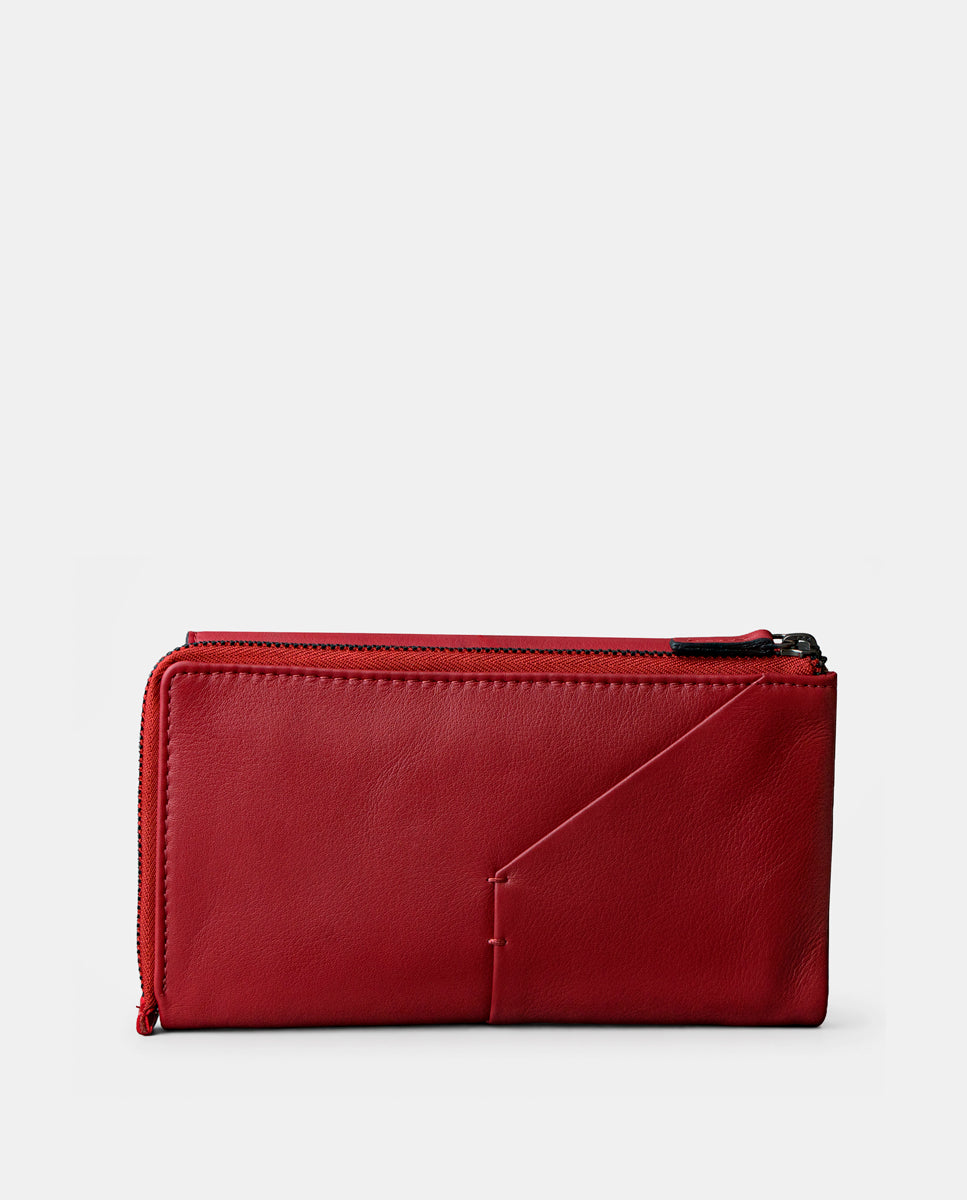 abbacino-cartera-grande-piel-roja-con-monedero image 3