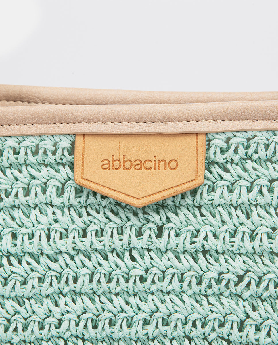 abbacino-capazo-rafia-turquesa-shopper-verano image 7