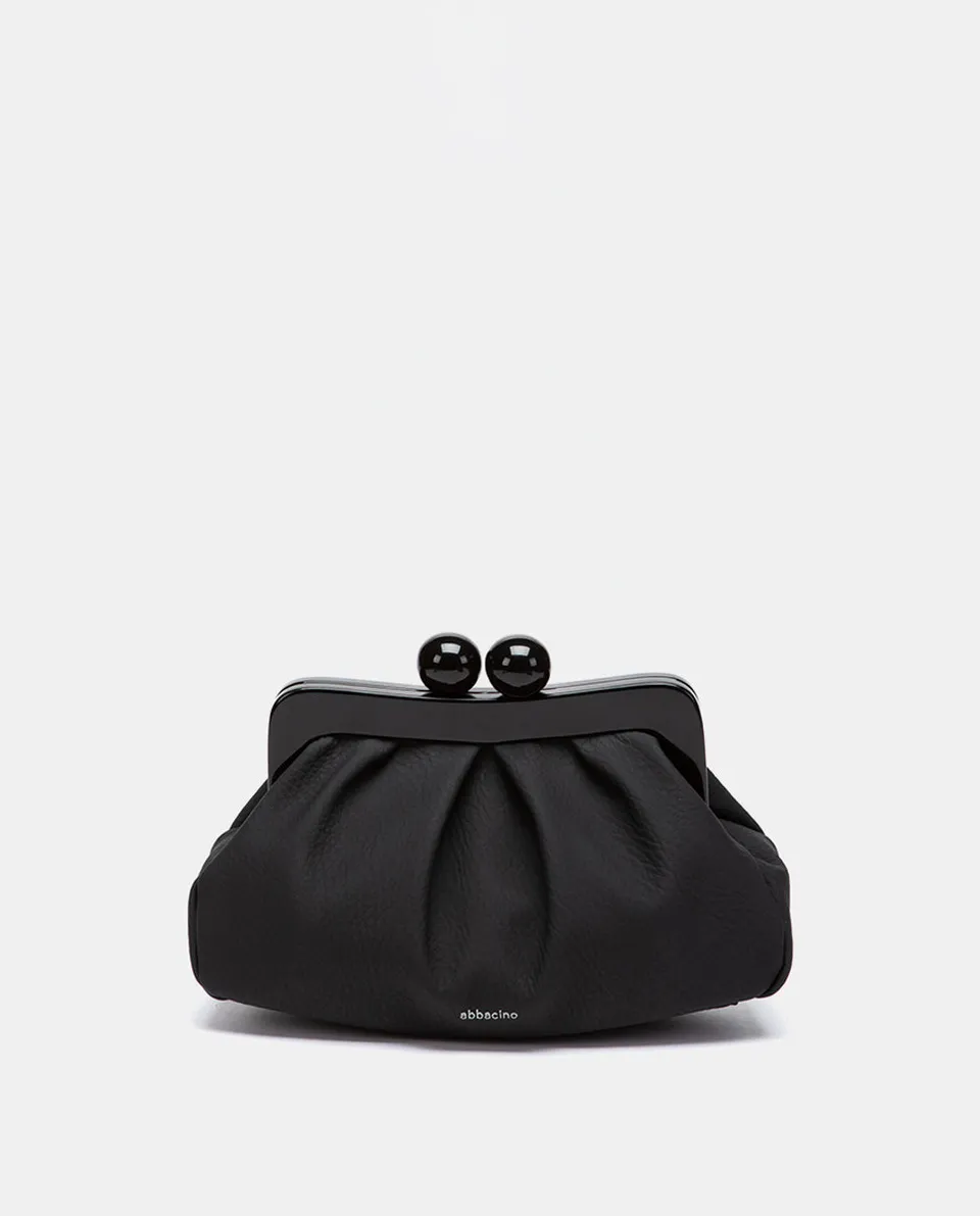 abbacino-clutch-de-fiesta-negro-estructurado-con-cadena image 1