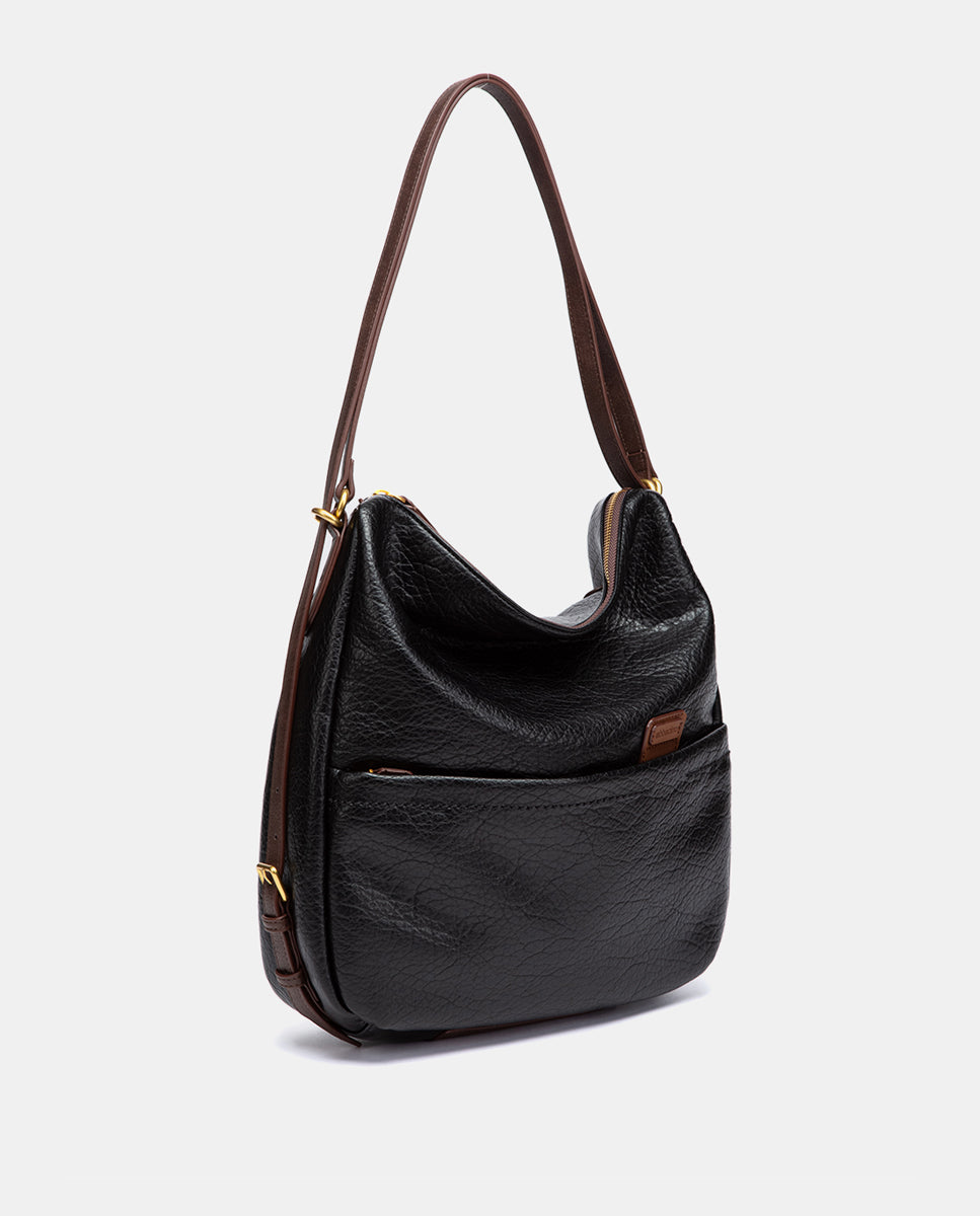 abbacino-bolso-multifuncional-reciclado-negro-hombro-y-mochila image 2