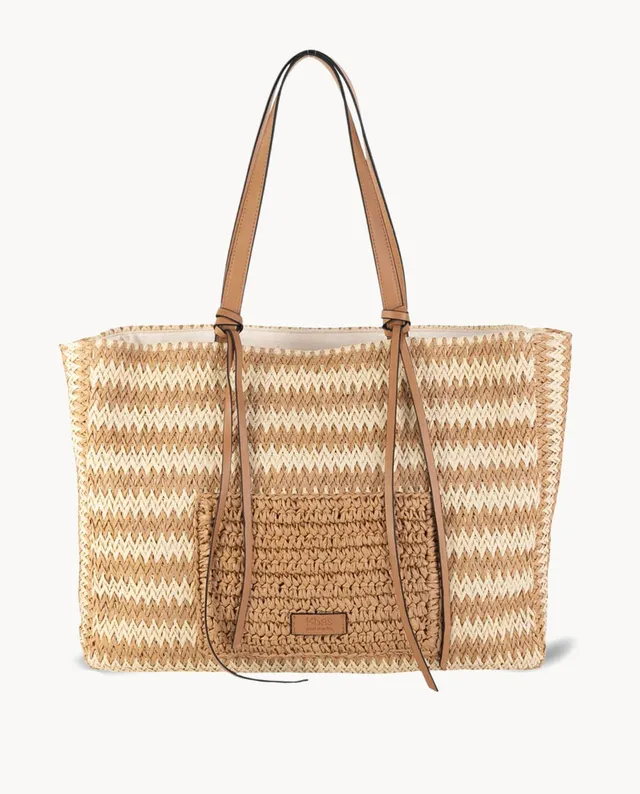bolso-tote-de-fibra-natural-kbas-con-cremallera-color-tostado image 1