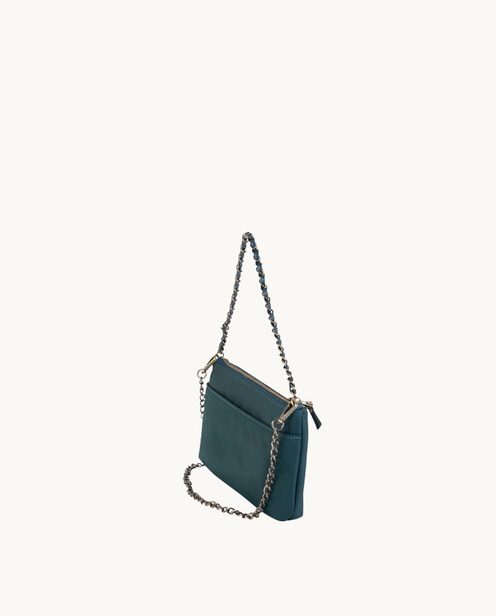 cartera-kbas-de-nylon-color-teal-27x6x15-cm-asa-de-hombro-y-bandolera image 2
