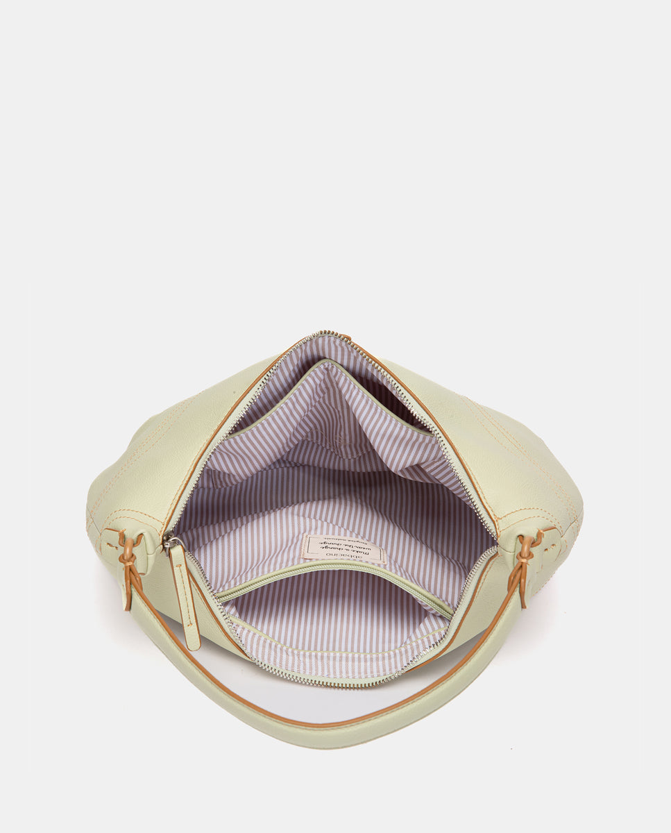 abbacino-bolso-de-hombro-peque-o-verde-de-materiales-reciclados image 7