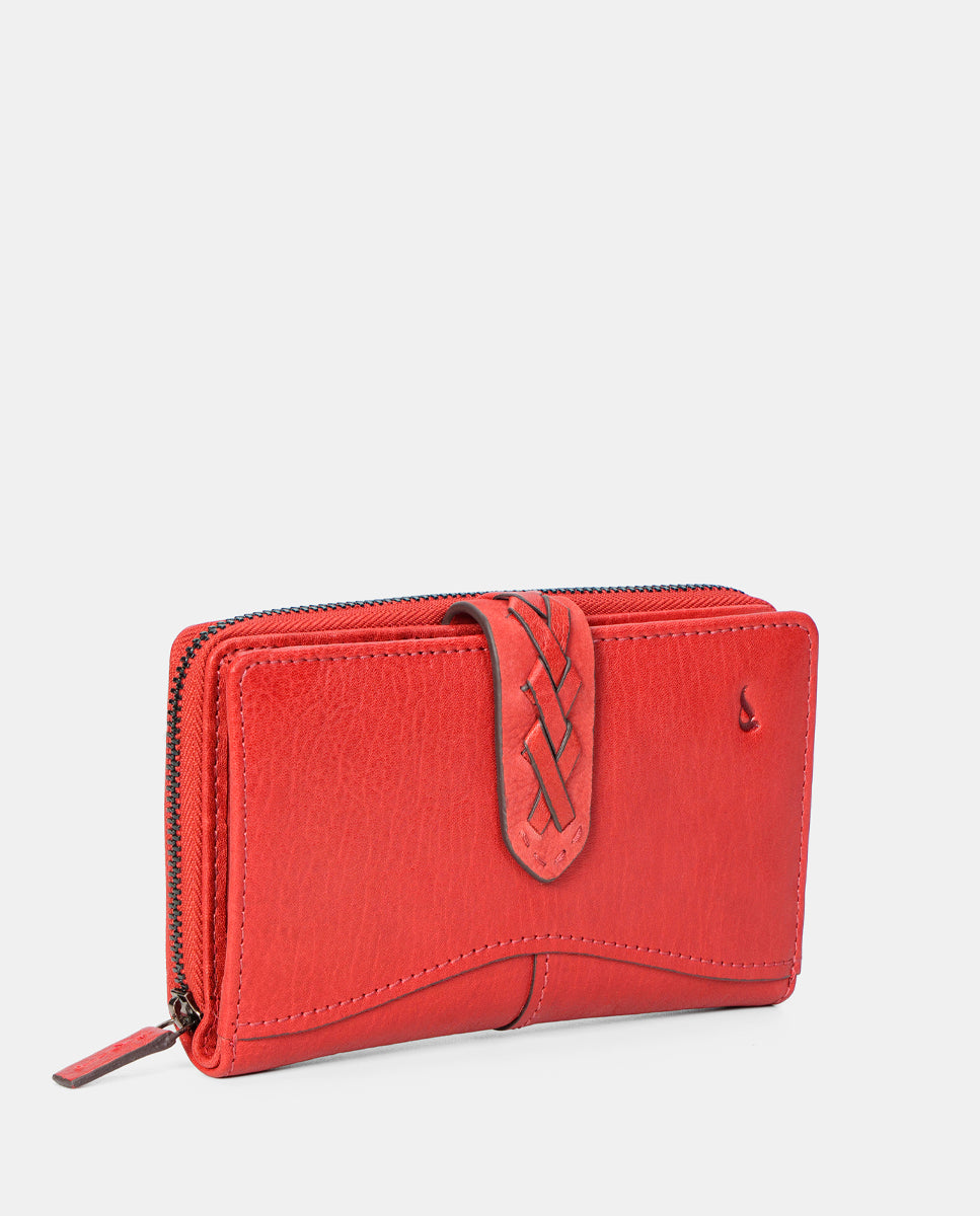 cartera-mediana-abbacino-mujer-piel-burdeos image 3