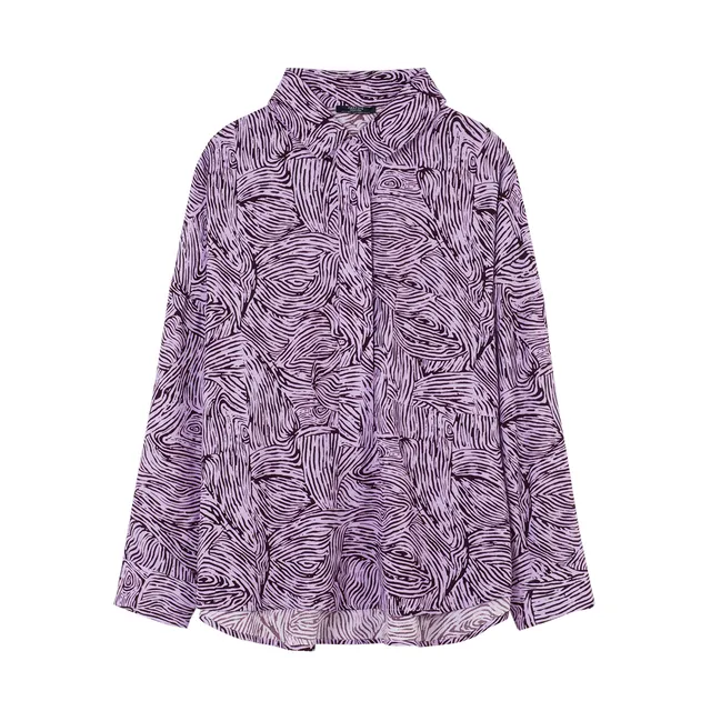 parfois-camisa-oversize-estampada-mujeres image 1
