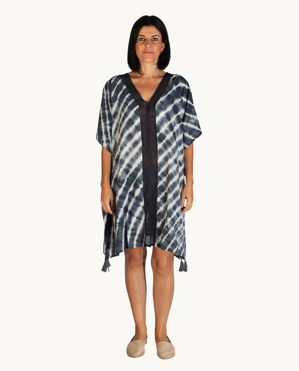 kbas-kurta-de-algod-n-azul-talla-nica-holgada-y-transpirable image 1