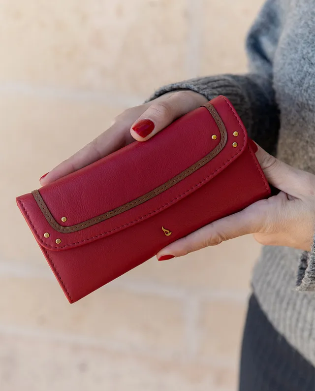 abbacino-cartera-grande-piel-roja-solapa image 1