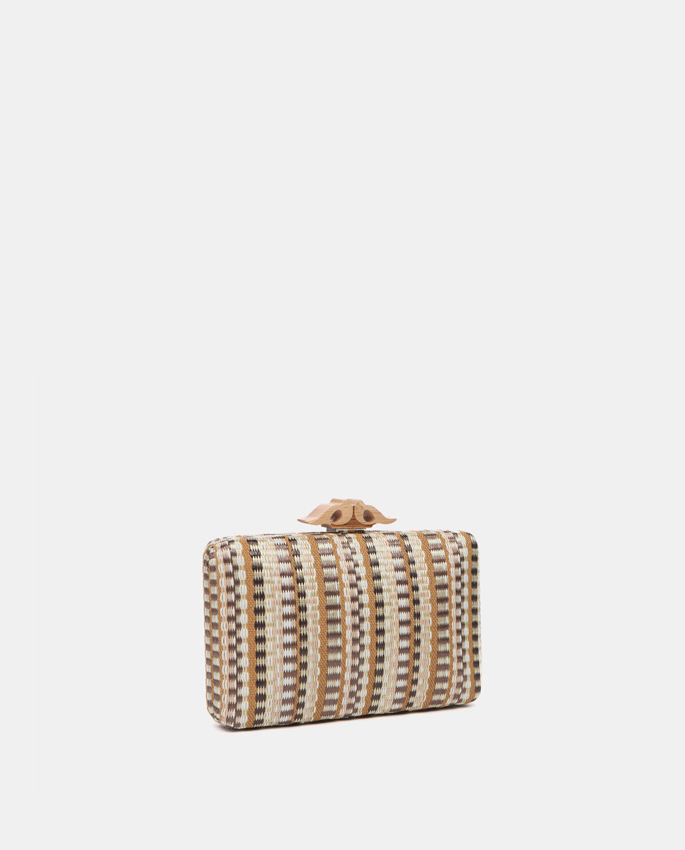 abbacino-clutch-de-fiesta-marr-n-con-estampado image 2