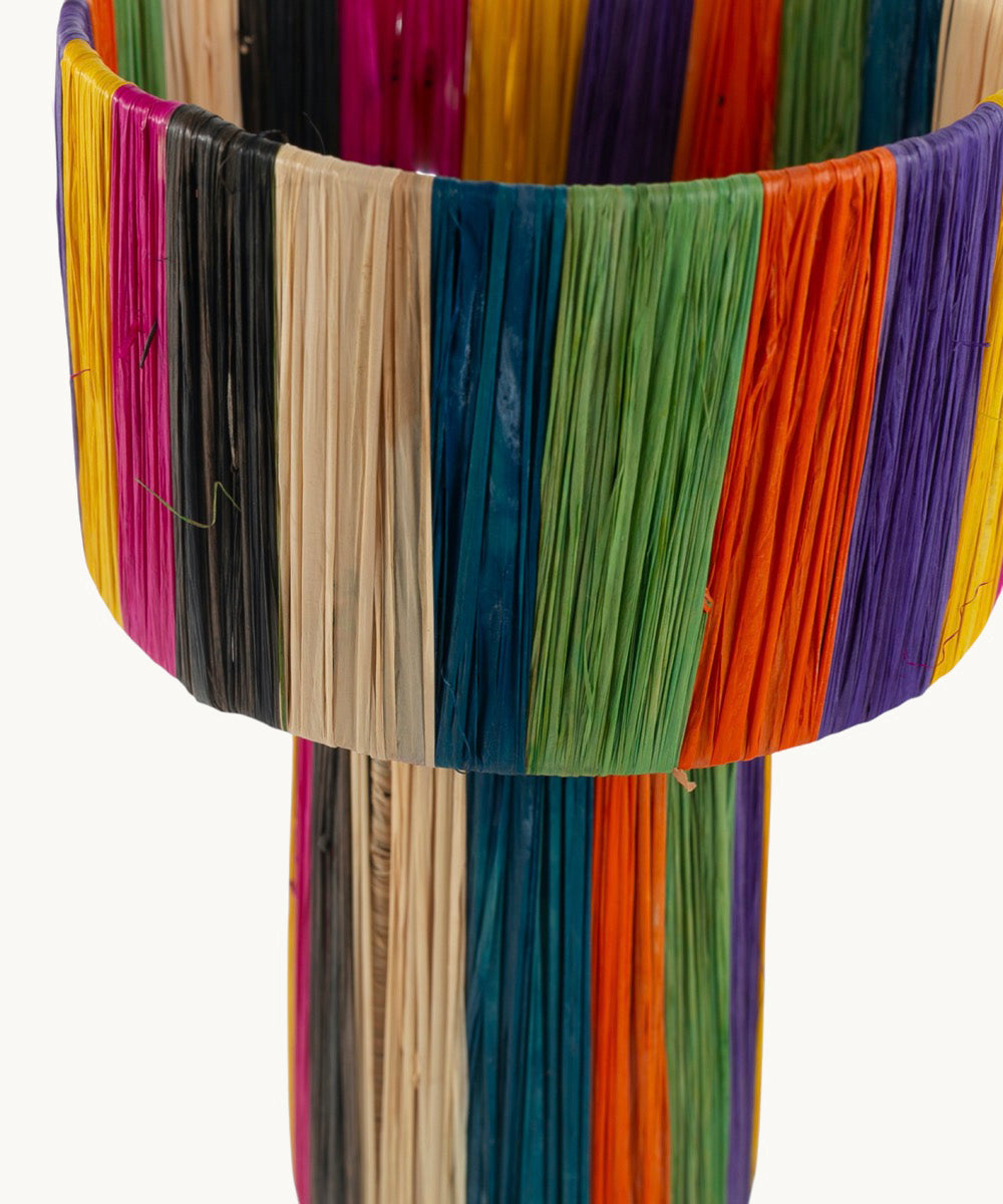 l-mpara-de-mesa-kbas-de-rafia-natural-colores-17x25-cm image 3
