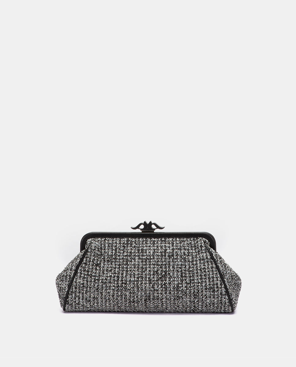 abbacino-clutch-de-fiesta-jaspeado-negro image 3