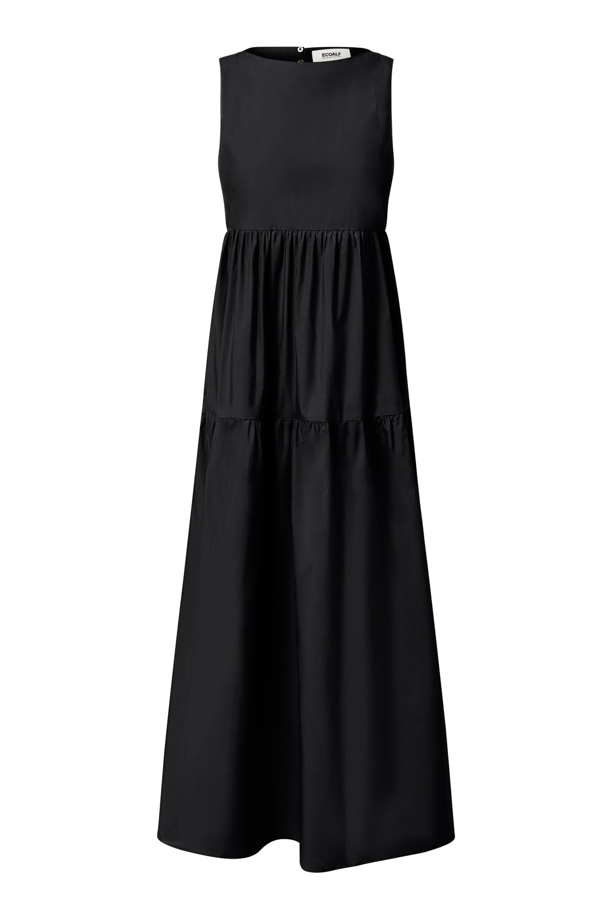 ecoalf-vestido-bossa-negro-vestido-holgado-de-tencel-modal-con-bolsillos-lateral image 5