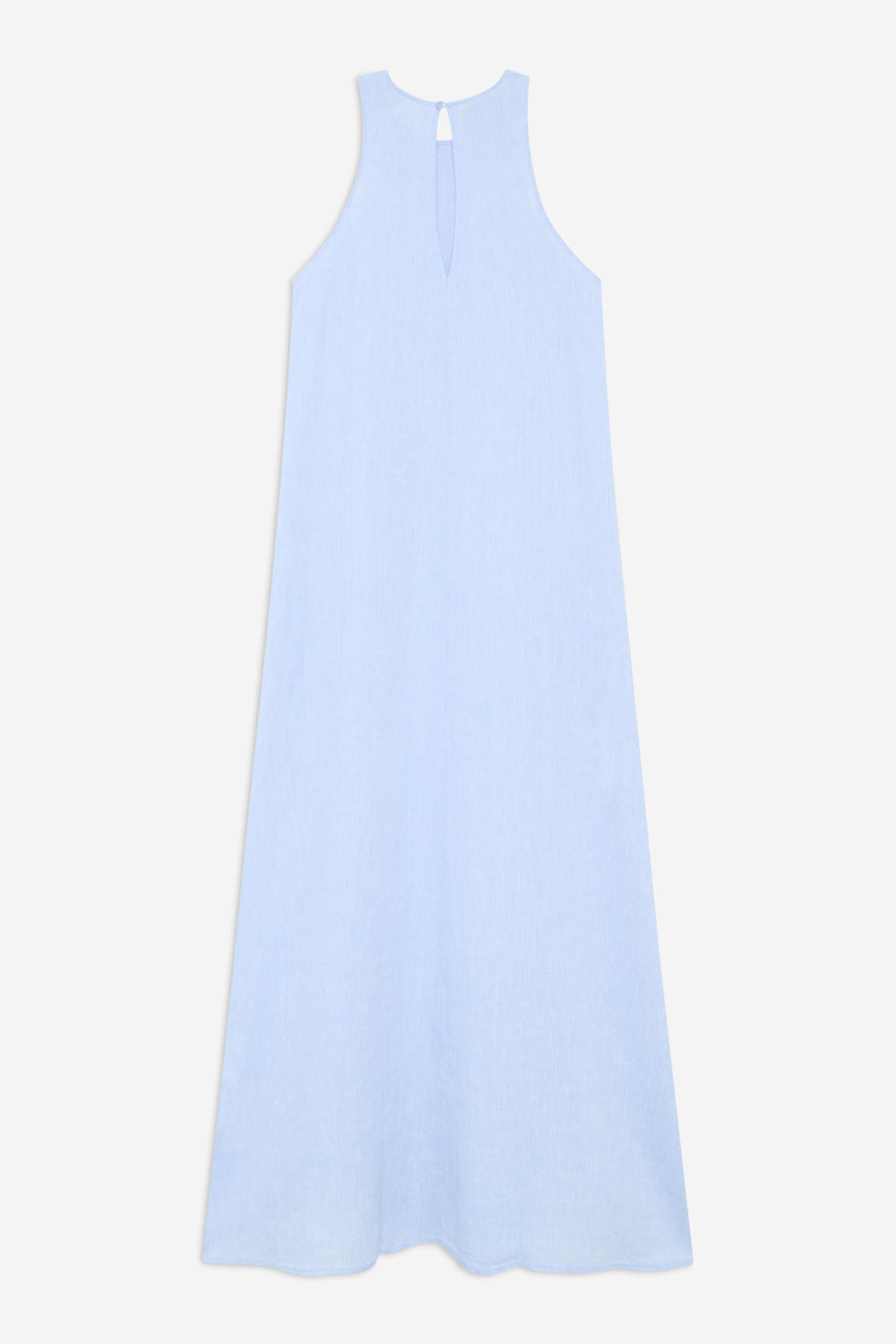 vestido-ecoalf-ukara-azul-claro-de-mujer-lino-reciclado-fit-holgado-con-bolsillo image 4