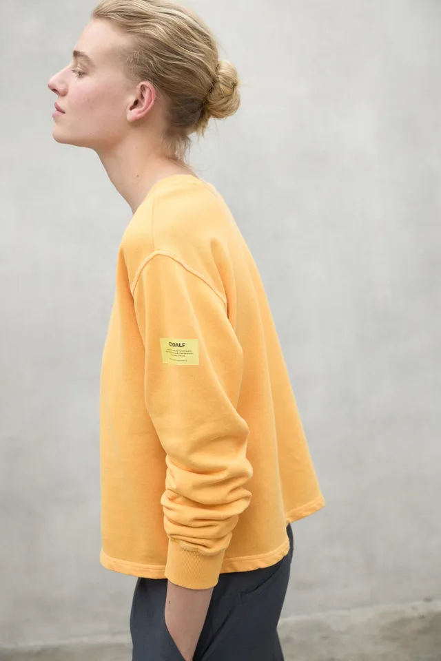 sudadera-ecoalf-rodas-amarilla-de-algod-n-reciclado-para-mujer image 1