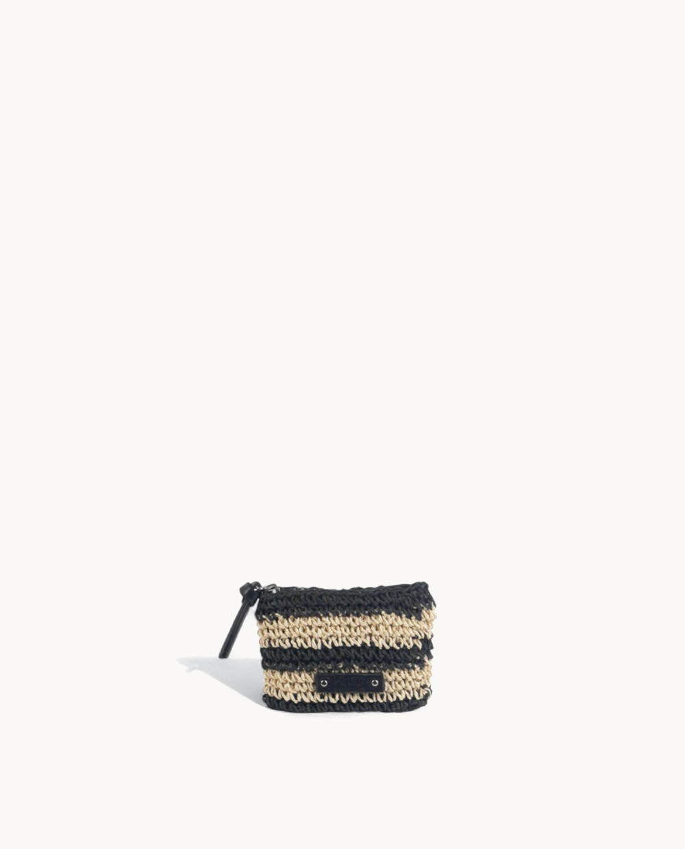 kbas-monedero-de-fibra-natural-con-cremallera-color-natural-14x2x9-cm image 1
