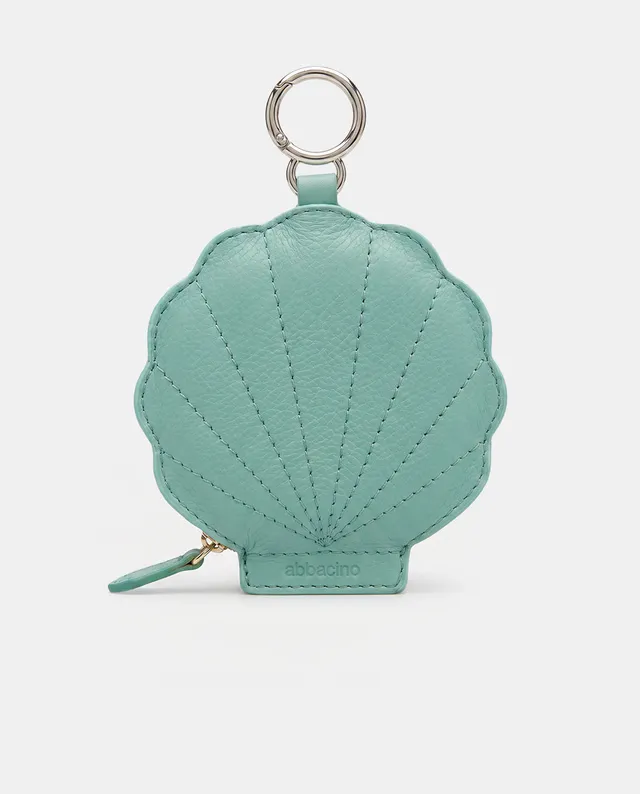 abbacino-llavero-charm-concha-piel-turquesa image 1