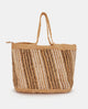 bolso-de-rafia-abbacino-rayas-marrones image 4