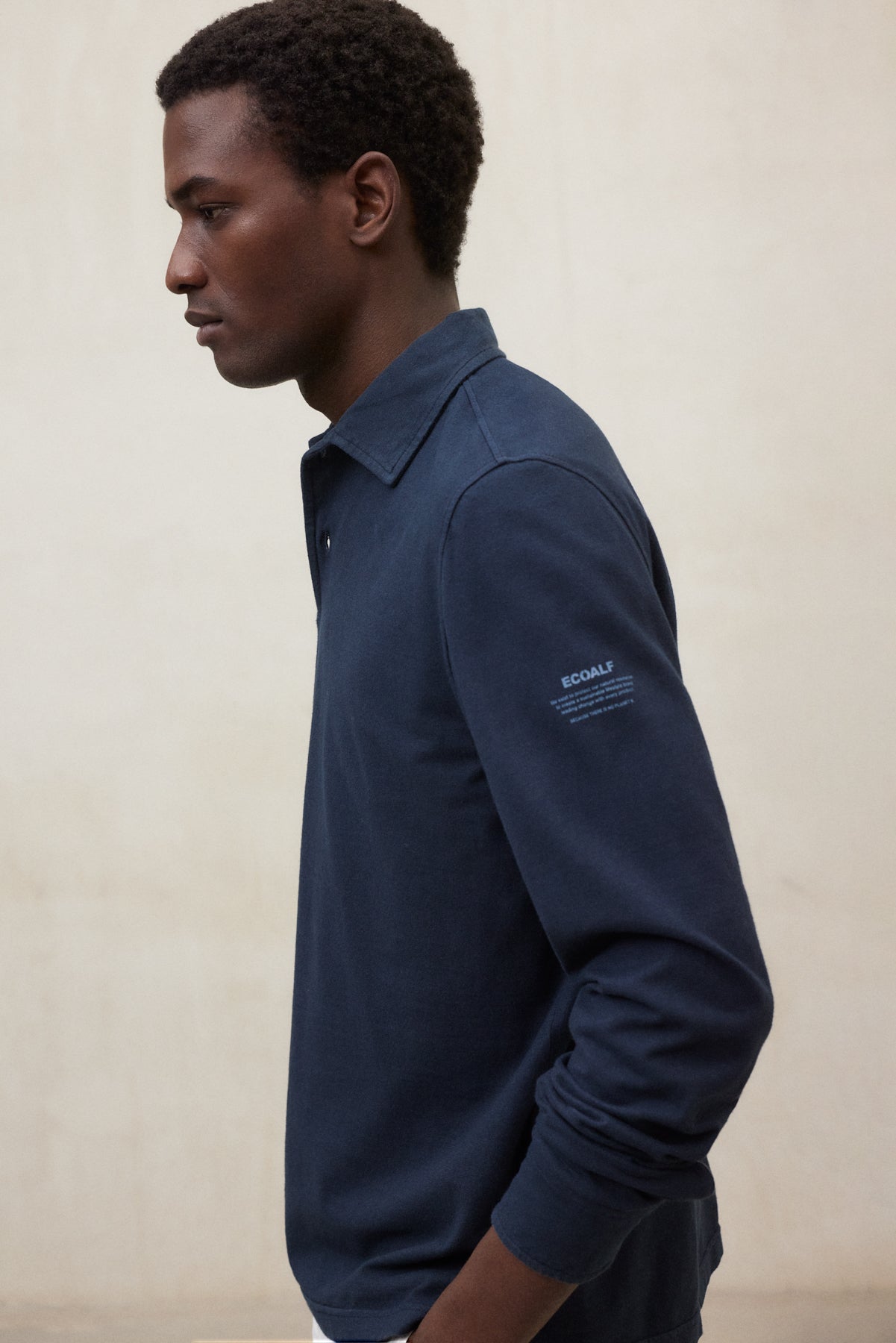 polo-ecoalf-patrick-azul-marino-de-hombre-50-algod-n-reciclado-y-50-org-nico image 4